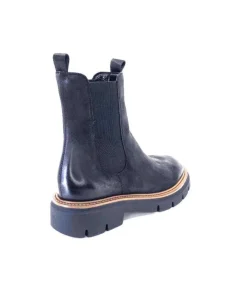Ivoire0104a Ivoire 50197 Cuir Vintage Noir*Femme Bottines