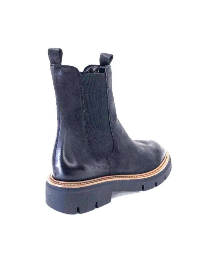 Ivoire0104a Ivoire 50197 Cuir Vintage Noir*Femme Bottines