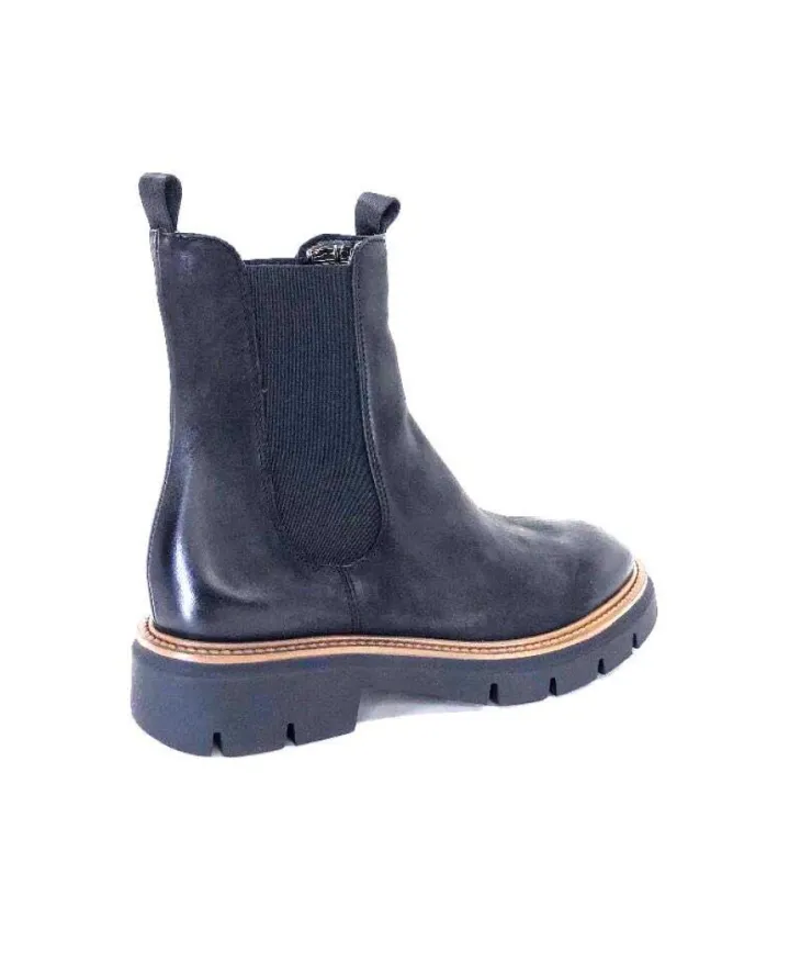 Ivoire0104a Ivoire 50197 Cuir Vintage Noir*Femme Bottines