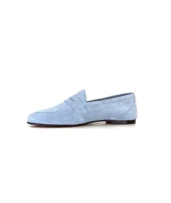 Ivoire0209b Ivoire 10648 Daim Azul Ciel*Femme Mocassins