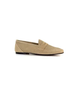 Ivoire0209b Ivoire 10648 Daim Beige*Femme Mocassins