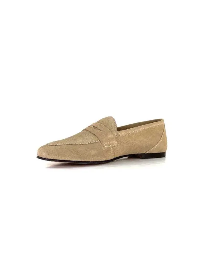 Ivoire0209b Ivoire 10648 Daim Beige*Femme Mocassins