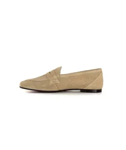 Ivoire0209b Ivoire 10648 Daim Beige*Femme Mocassins