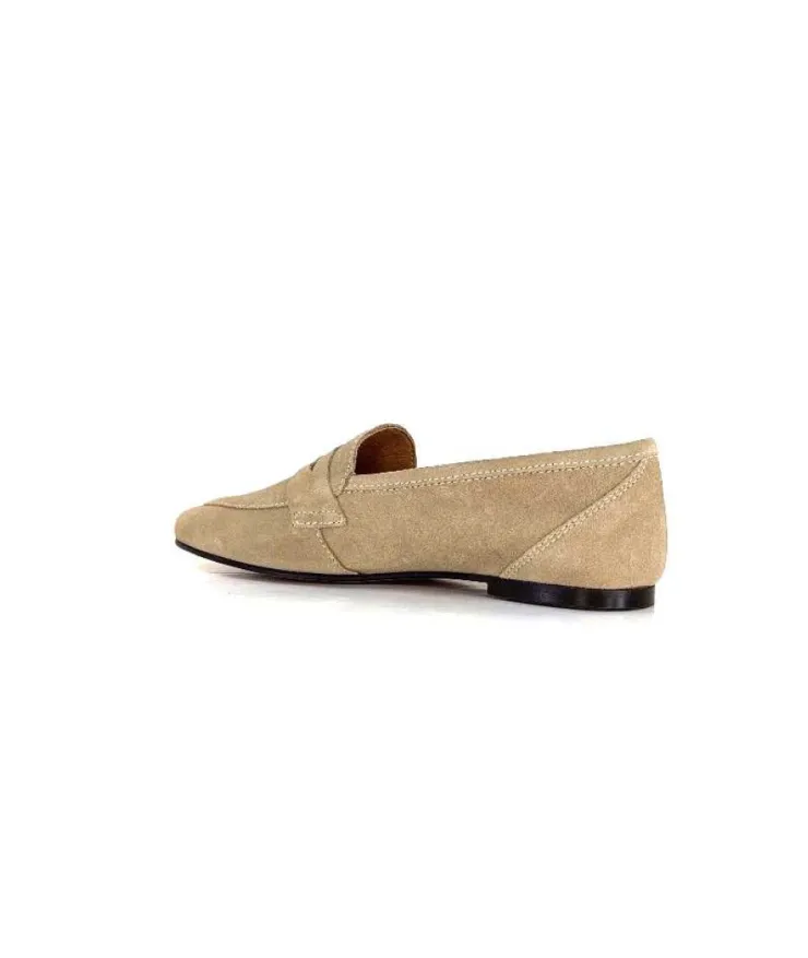 Ivoire0209b Ivoire 10648 Daim Beige*Femme Mocassins