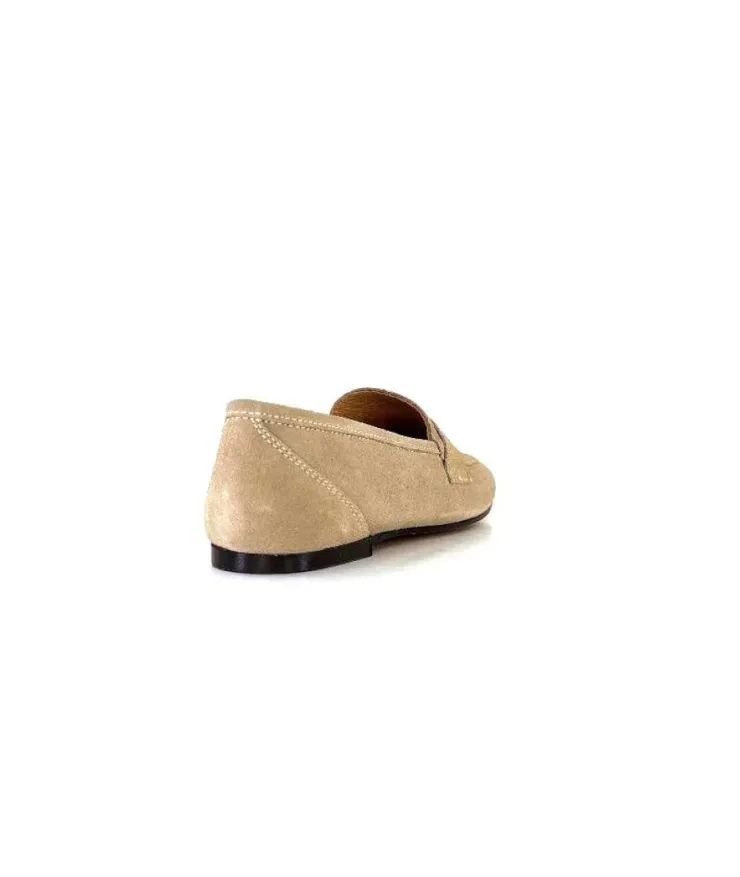Ivoire0209b Ivoire 10648 Daim Beige*Femme Mocassins