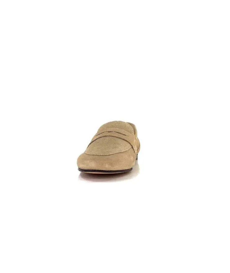 Ivoire0209b Ivoire 10648 Daim Beige*Femme Mocassins