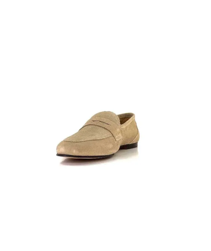 Ivoire0209b Ivoire 10648 Daim Beige*Femme Mocassins