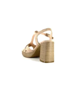Ivoire0104a Ivoire 51292 Daim Beige*Femme Sandales
