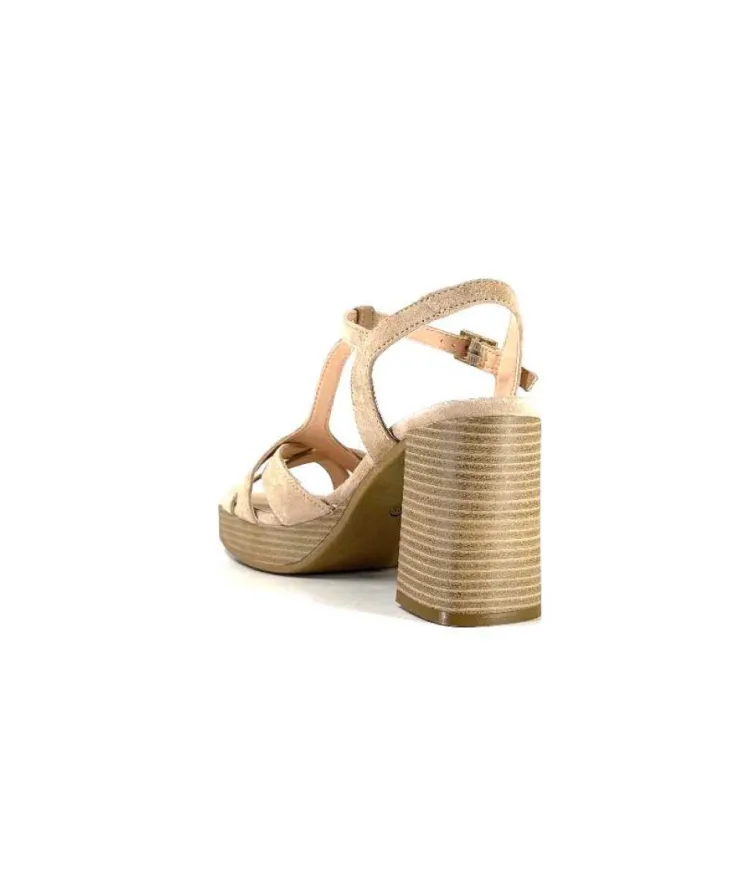 Ivoire0104a Ivoire 51292 Daim Beige*Femme Sandales
