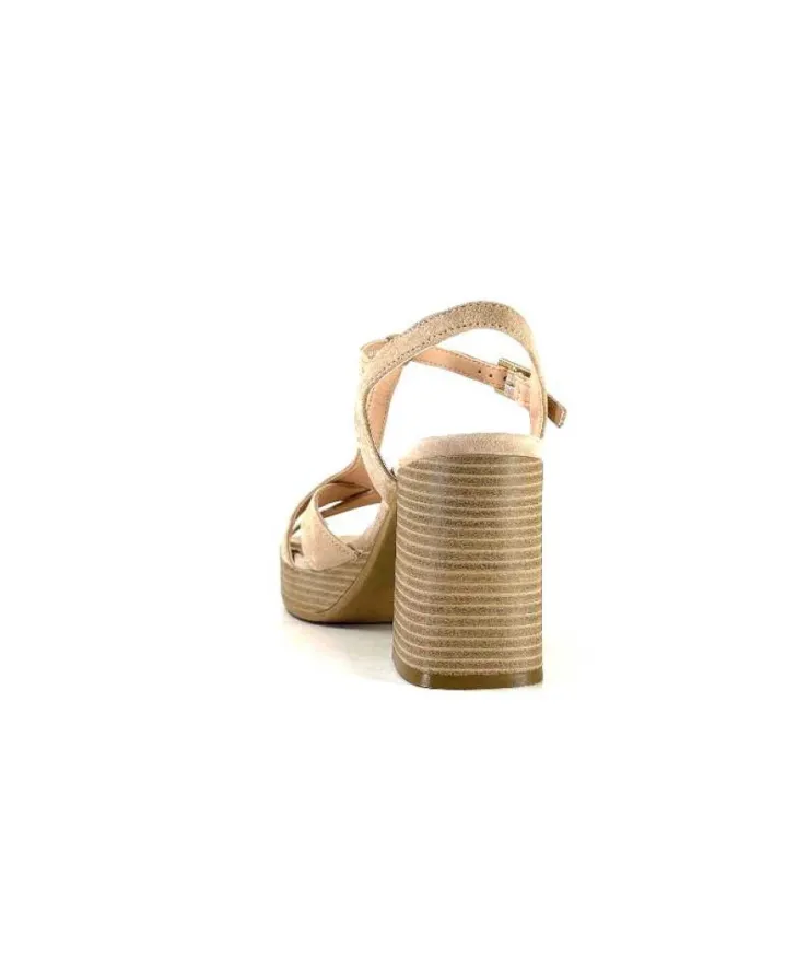Ivoire0104a Ivoire 51292 Daim Beige*Femme Sandales