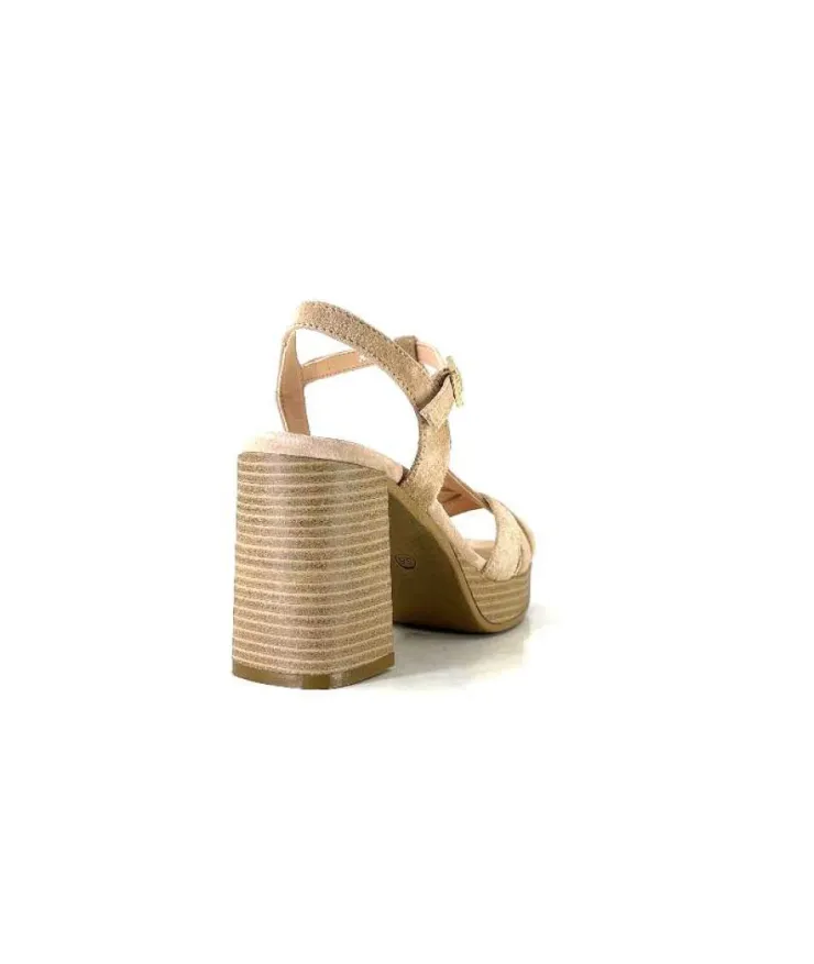 Ivoire0104a Ivoire 51292 Daim Beige*Femme Sandales