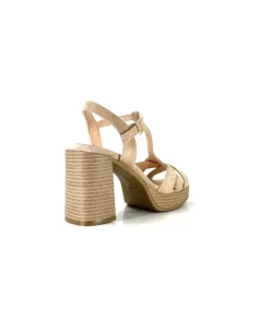 Ivoire0104a Ivoire 51292 Daim Beige*Femme Sandales