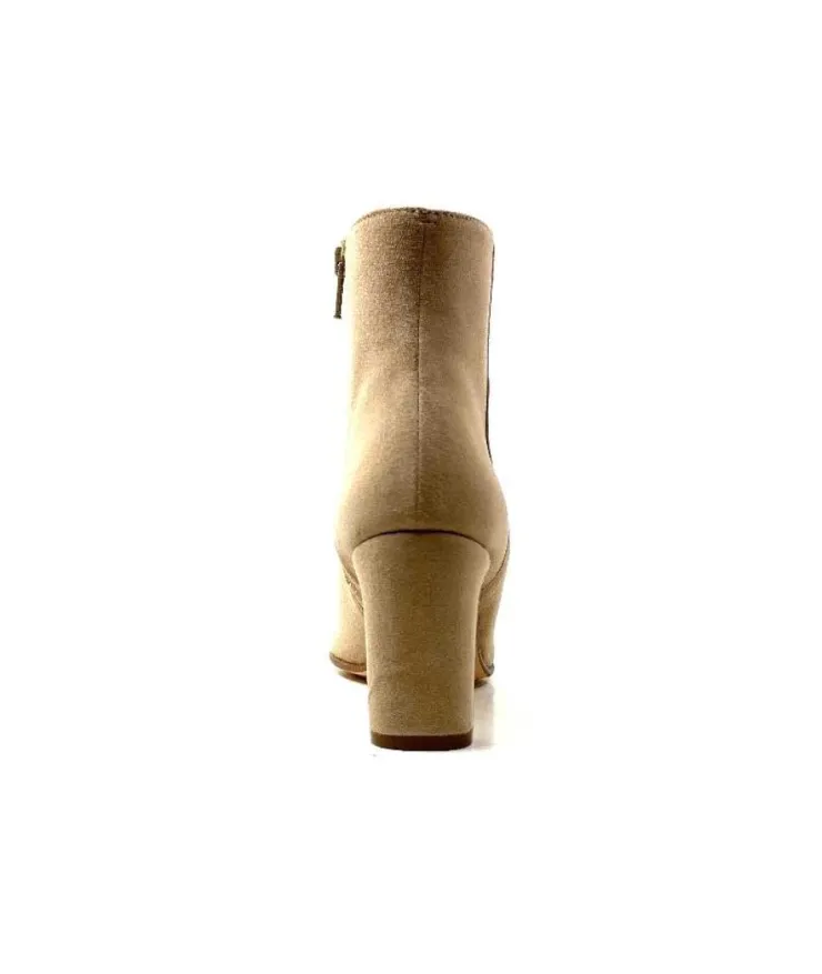 Ivoire0104a Ivoire 51059 Daim Beige*Femme Bottines Eté