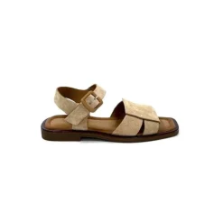 Ivoire0401a Ivoire 500.4314 Daim Beige Camel*Femme Sandales