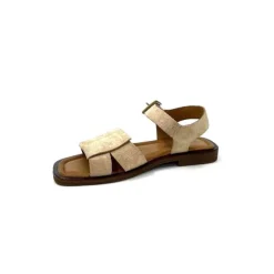 Ivoire0401a Ivoire 500.4314 Daim Beige Camel*Femme Sandales