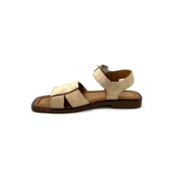 Ivoire0401a Ivoire 500.4314 Daim Beige Camel*Femme Sandales