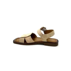 Ivoire0401a Ivoire 500.4314 Daim Beige Camel*Femme Sandales