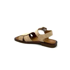 Ivoire0401a Ivoire 500.4314 Daim Beige Camel*Femme Sandales
