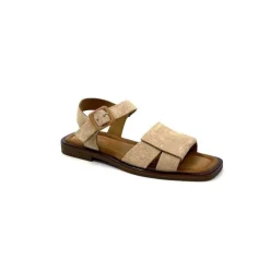 Ivoire0401a Ivoire 500.4314 Daim Beige Camel*Femme Sandales
