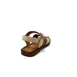 Ivoire0401a Ivoire 500.4314 Daim Beige Camel*Femme Sandales