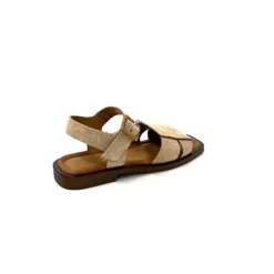 Ivoire0401a Ivoire 500.4314 Daim Beige Camel*Femme Sandales