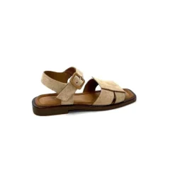 Ivoire0401a Ivoire 500.4314 Daim Beige Camel*Femme Sandales