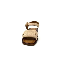 Ivoire0401a Ivoire 500.4314 Daim Beige Camel*Femme Sandales