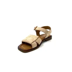 Ivoire0401a Ivoire 500.4314 Daim Beige Camel*Femme Sandales
