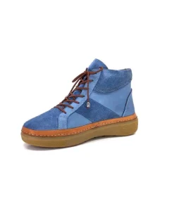 355-ivoire Ivoire 24721 Daim Bleu*Femme Bottines
