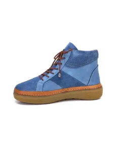 355-ivoire Ivoire 24721 Daim Bleu*Femme Bottines