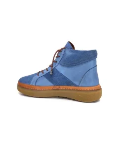 355-ivoire Ivoire 24721 Daim Bleu*Femme Bottines