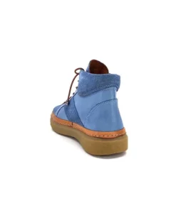 355-ivoire Ivoire 24721 Daim Bleu*Femme Bottines