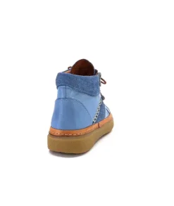 355-ivoire Ivoire 24721 Daim Bleu*Femme Bottines