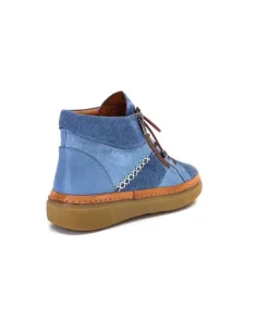 355-ivoire Ivoire 24721 Daim Bleu*Femme Bottines