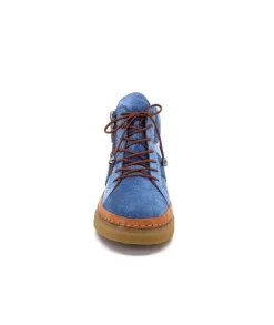 355-ivoire Ivoire 24721 Daim Bleu*Femme Bottines