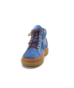 355-ivoire Ivoire 24721 Daim Bleu*Femme Bottines
