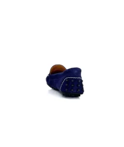 Ivoire0209b Ivoire 12443 Daim Bleu Marine*Femme Mocassins