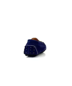 Ivoire0209b Ivoire 12443 Daim Bleu Marine*Femme Mocassins