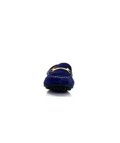 Ivoire0209b Ivoire 12443 Daim Bleu Marine*Femme Mocassins