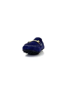 Ivoire0209b Ivoire 12443 Daim Bleu Marine*Femme Mocassins