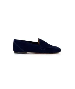 Ivoire0209b Ivoire 10648 Daim Bleu Marine*Femme Mocassins