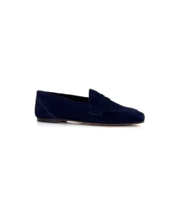 Ivoire0209b Ivoire 10648 Daim Bleu Marine*Femme Mocassins