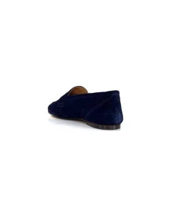 Ivoire0209b Ivoire 10648 Daim Bleu Marine*Femme Mocassins