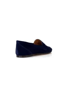 Ivoire0209b Ivoire 10648 Daim Bleu Marine*Femme Mocassins