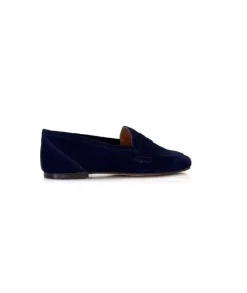 Ivoire0209b Ivoire 10648 Daim Bleu Marine*Femme Mocassins