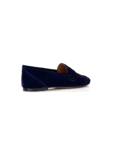 Ivoire0209b Ivoire 10648 Daim Bleu Marine*Femme Mocassins