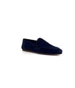 Ivoire0209b Ivoire 10648 Daim Bleu Marine*Femme Mocassins