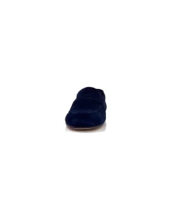 Ivoire0209b Ivoire 10648 Daim Bleu Marine*Femme Mocassins