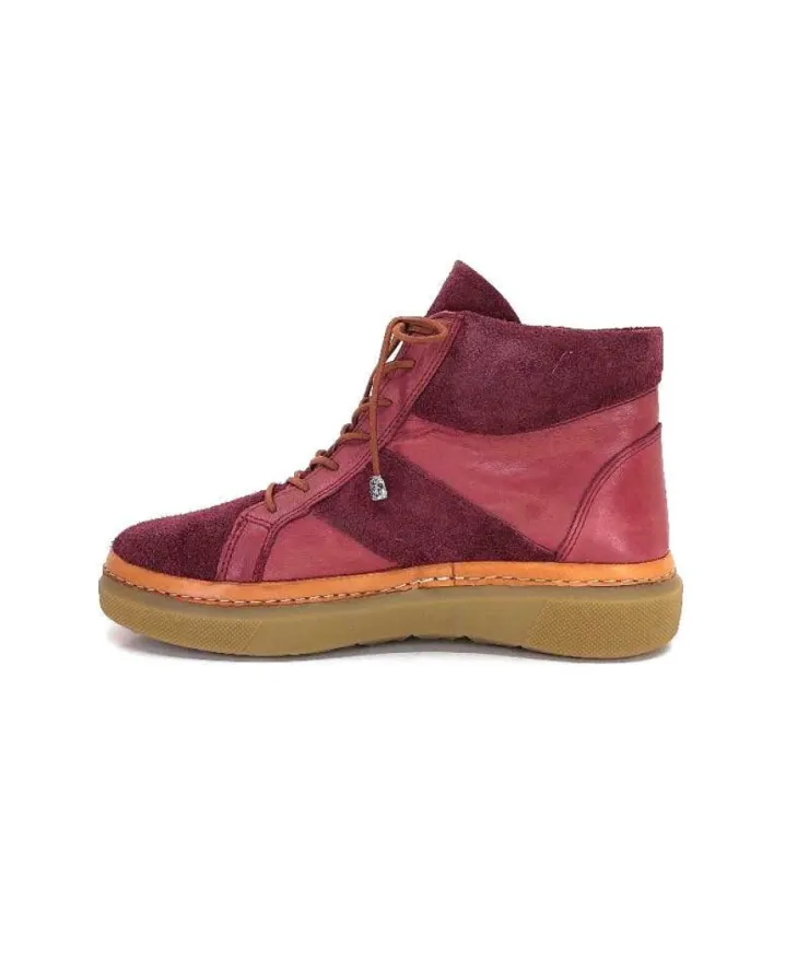 355-ivoire Ivoire 24721 Daim Bordeaux*Femme Bottines