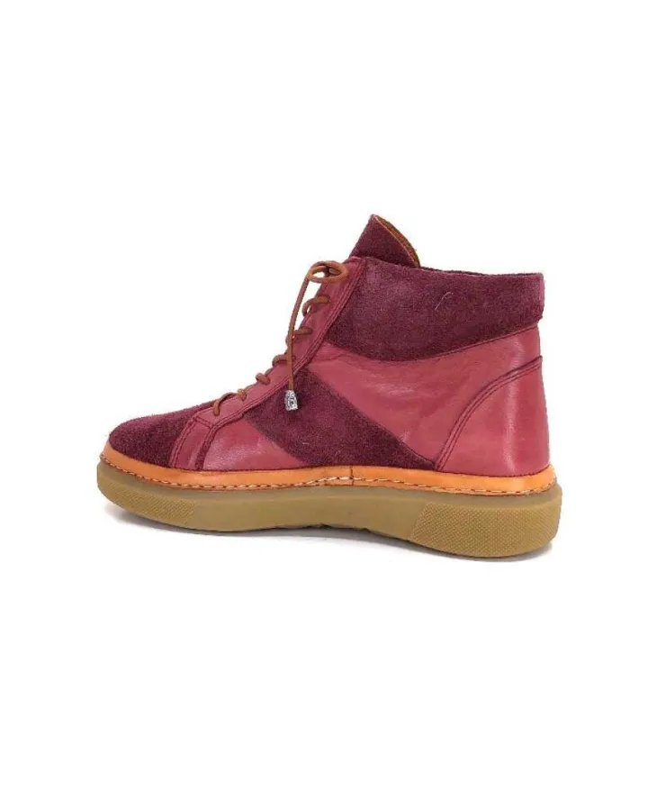 355-ivoire Ivoire 24721 Daim Bordeaux*Femme Bottines
